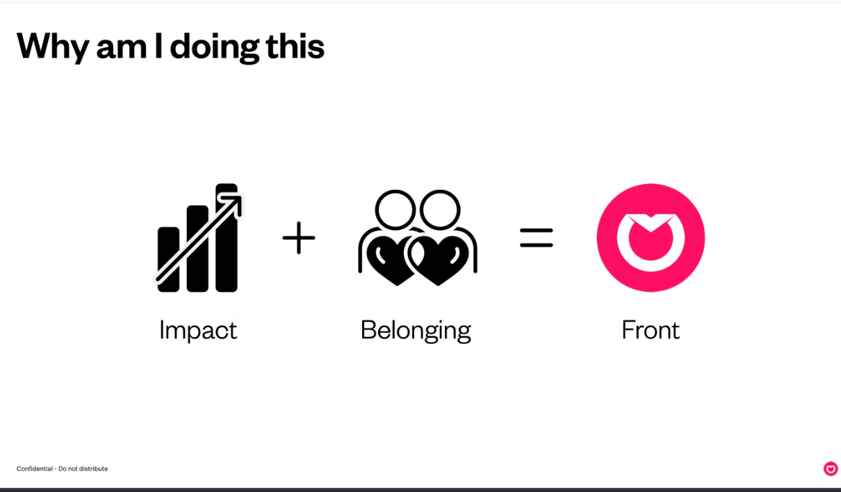 Front pitch deck slide.