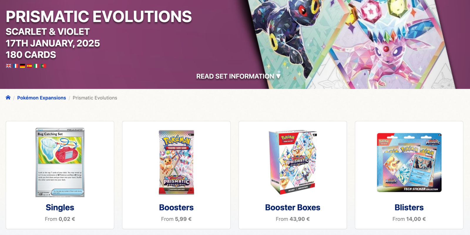 Trading card expansions