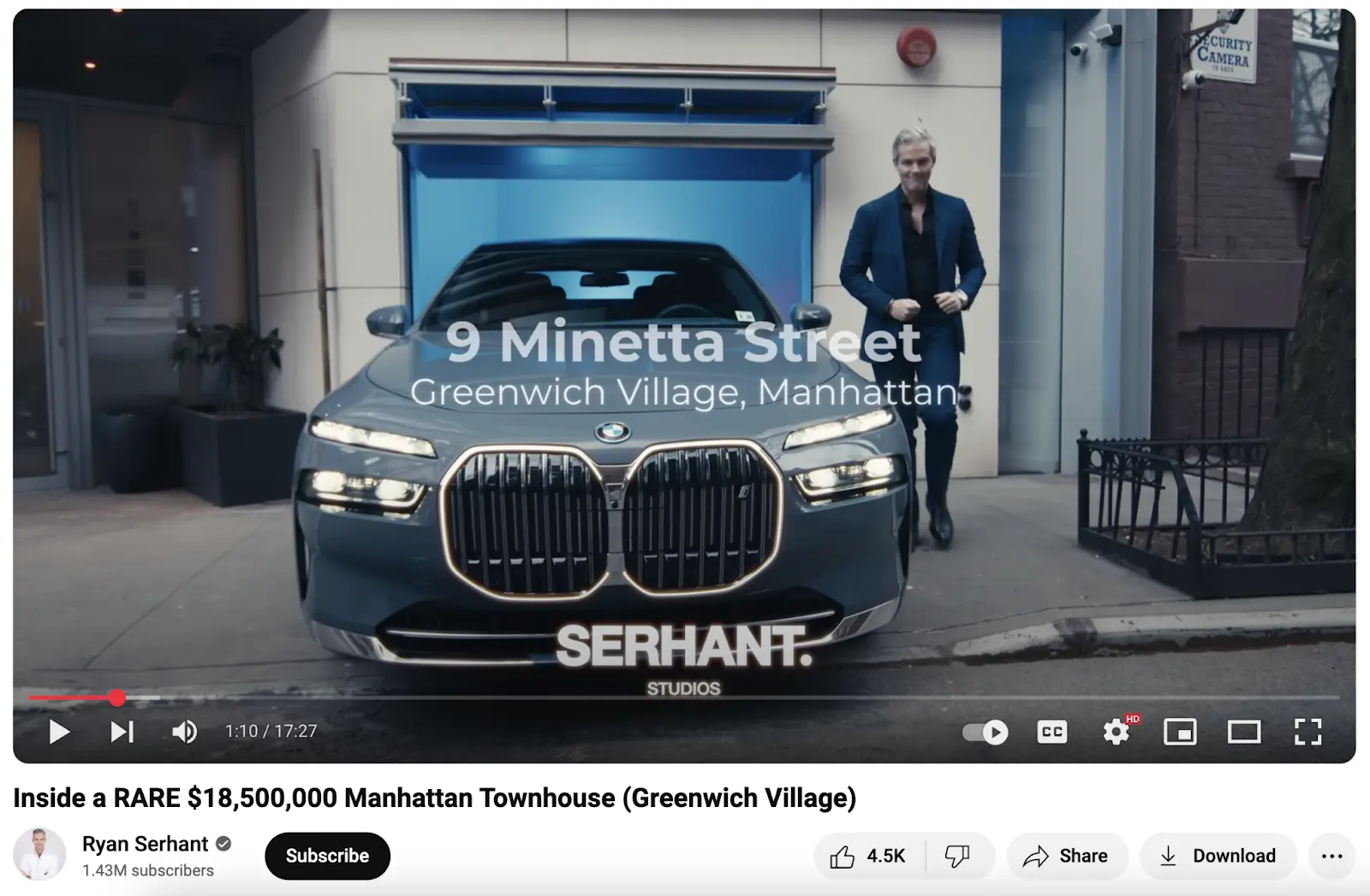 Ryan Serhant YouTube video.