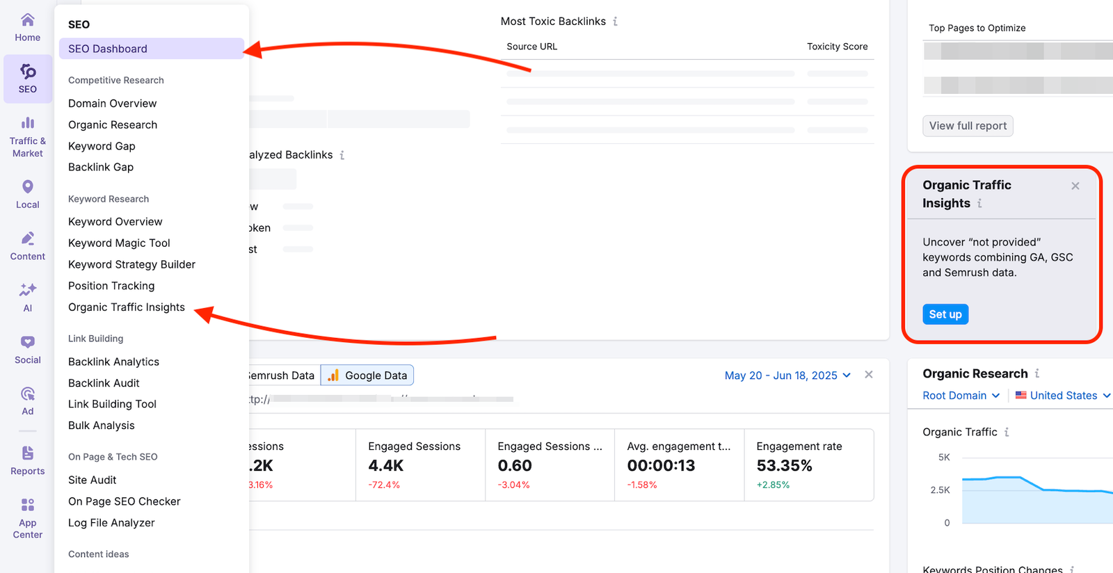 Configuring Organic Traffic Insights image 1