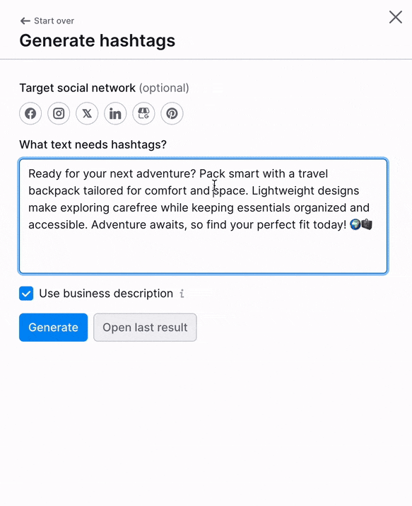Generate multimedia content for social media image 17
