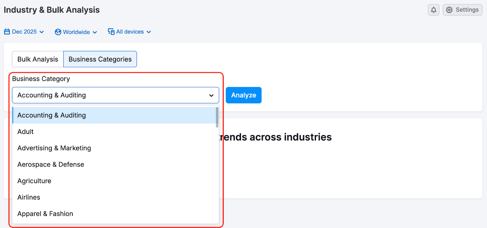 The Industry & Bulk Analysis Dashboard image 4